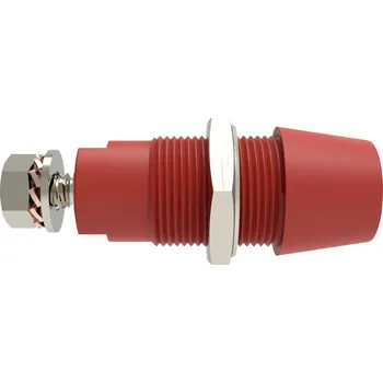 Elektrická zásuvka Schützinger DI SAB 9430 Ni / RT bezpečnostní montážní zásuvka 4 mm Rovná červená 1 ks