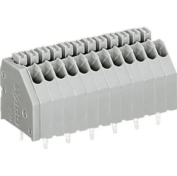 Elektrický konektor WAGO 250-408 pružinová svorkovnice 0.50 mm² Pólů 8 šedá 1 ks