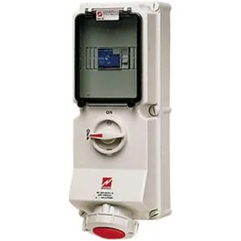 Elektrická zásuvka Průmyslová napájecí zásuvka 63A Červená, bílá 4 Pole, 1 Gang Ano, IP67 MENNEKES 400V