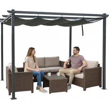 Pergola Pro-Tech shop Pergola s posuvným polyesterovým závěsem 41018&nbsp;OM-967922