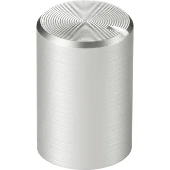 TRU COMPONENTS TC-11613900 otočný knoflík s označením stříbrná (Ø x v) 10 mm x 15 mm hliník, plast 1 ks