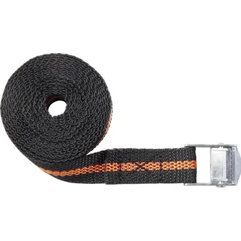Upínací popruh TOOLCRAFT upínací popruh se sponou Přivazovací únosnost napřímo (LC)=125 daN (d x š) 3 m x 25 mm upínací zámek