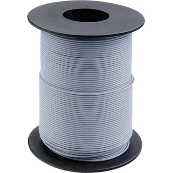 elektrický kabel Donau Elektronik 125-S50-9 lanko/ licna, 1 x 0.25 mm², šedá, 50 m