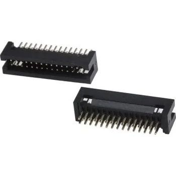 Elektrický konektor Konektor PCB, Vodič-Deska, počet kontaktů: 30, počet řad: 2, rozteč: 1.27mm izolace pájením, orientace těla: Pravý