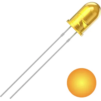 Dioda Quadrios 2111O159 LED s vývody žlutá kulatý 5 mm 700 mcd 30 ° 20 mA 2 V