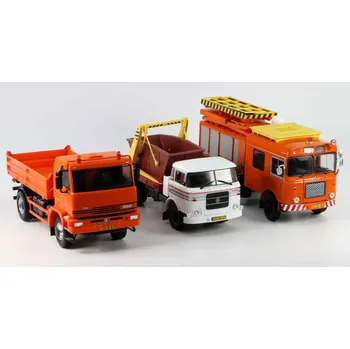 autíčko DeAgostini Sada 3 kusů Škoda 400 FOX + Škoda 706 RT + Škoda LIAZ 706 MTS modely