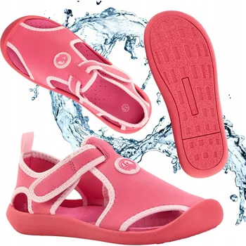 Dívčí sandály Dětské sandály AQUASTIC Noni růžové, velikost 29 s AMORTIZAČNÍ VLOŽKOU