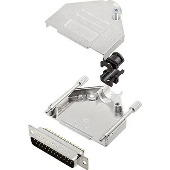 TRU COMPONENTS TCDTZK25DMPK 7708988 sada D-SUB kolíkové lišty 180 ° Pólů: 25 pájecí kalíšek 1 ks
