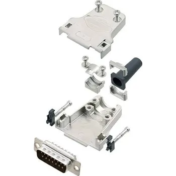 Amphenol L17DTZF09-RG plus L717SDE09P sada D-SUB kolíkové lišty 180 ° Pólů: 9 pájecí kalíšek 1 ks