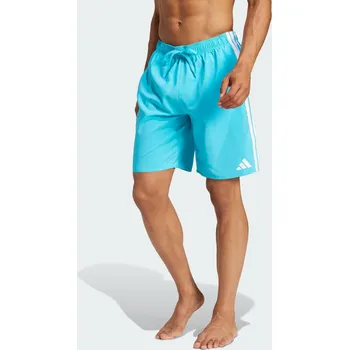 Dámská móda ADIDAS Plavecké kraťasy se 3 proužky S BÍLÁ|MODRÁ