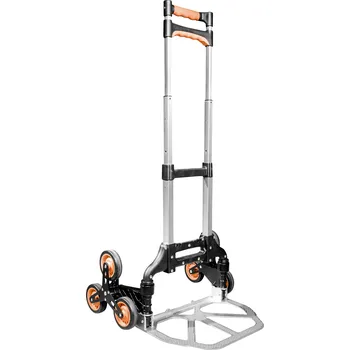 Rudl Brüder Mannesmann M00946 schodišťový rudl skládací, ocel, plast, max. zatížení 80 kg