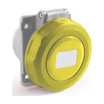 Elektrická zásuvka IP67 Angled Panel Socket 110V 2P plus E 4h 16