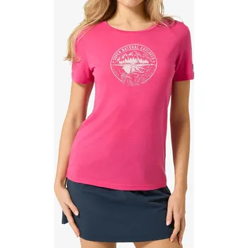 Dámské tričko s potiskem Super.natural Exploring Tee - pinky rose/white stone