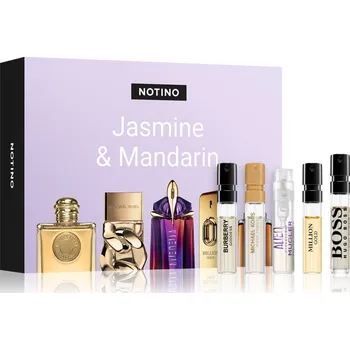 Kosmetická sada Beauty Discovery Box Notino Rabanne Million Gold EDP 1,5 ml + Mugler Alien Hypersense EDP 1,2 ml + Hugo Boss BOSS The Scent EDT 1,2 ml + Burberry Goddess Intense EDP intense 1,5 ml + Michael Kors Pour Femme EDP 1,5 ml kosmetická sada