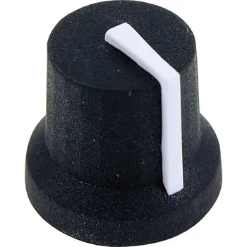 Cliff CL170841CR CL170841CR otočný knoflík černá, bílá (Ø x v) 16.8 mm x 14.5 mm 1 ks