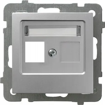 Elektrická zásuvka OSPEL AS GPK-1G/p/18 Kryt jednoduché zásuvky Keystone, přímý