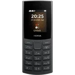 Nokia 105 2G mobilní telefon Dual SIM černá, UPOZORNĚNÍ: mobilní telefony neobsahují CZ/SK menu