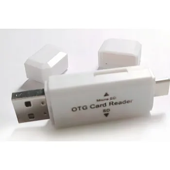 Příslušenství pro datový nosič ADAPTÉR ČTEČKA PAMĚŤOVÝCH KARET 6v1 SD TF MICROSD USB-C Micro-USB USB 3.0