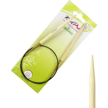 Nástroj na niť a příze Kruhové jehlice KnitPro Bamboo 60 cm 6,5 mm