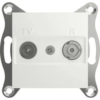 Schneider Electric Koncová účastnická zásuvka TV, rádio Asfora Signální bílá (RAL 9003) EPH3300721D 1 ks