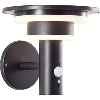 Venkovní osvětlení Brilliant Garvina G40405/06 venkovní solární nástěnné osvětlení s PIR senzorem LED 3 W černá