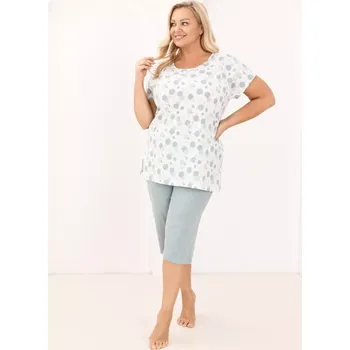 Pánská móda DÁMSKÉ PYŽAMO 730 BIG W/26 zelená 2XL