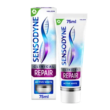 zubní pasta Sensodyne Clinical Repair Active White zubní pasta s fluoridem, 75 ml