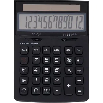 Kancelářská technika Maul ECO 850 kapesní kalkulačka, displej (počet míst) 12, solární napájení, černá
