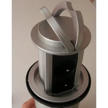 HBF výsuvná zásuvková lišta "TWO' se 4 zásuvkami 230V, 1,5m kabel