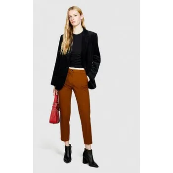 Pánské kalhoty Sisley Chino kalhoty 48M855BK7 Hnědá Slim Fit 40