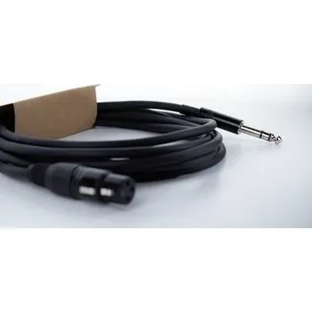 Audio kabel Cordial EM 6 FV XLR propojovací kabel [1x XLR zásuvka 3pólová - 1x jack zástrčka 6,3 mm (stereo)] 6 m černá