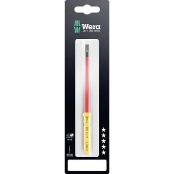 Šroubovák Wera Kraftform Kompakt VDE 60 iS 1,0x5,5x157 mm TIE SB pro elektrotechniky plochý výměnné bity s rukojetí 5.5 mm