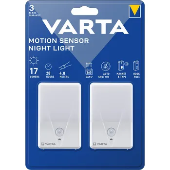 Noční světlo Varta Motion Sensor Night Light Twin 16624101402 noční světlo s pohybovým senzorem LED bílá