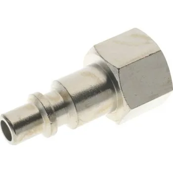Pneumatický přímý adaptér s vněj. závitem, řada: 252, Niklovaná mosaz, přípojka se závitem: 1/4 in Female Se závitem,