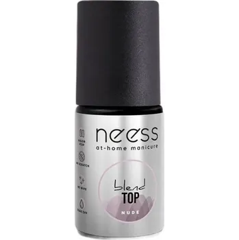 Lak na nehty Neess Barevný top coat na hybridní laky typu NO WIPE 4 ml