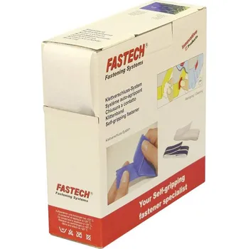 Zip FASTECH® B50-STD-L-000010 pásek se suchým zipem, k našití, flaušová část, (d x š) 10 m x 50 mm, bílá, 10 m