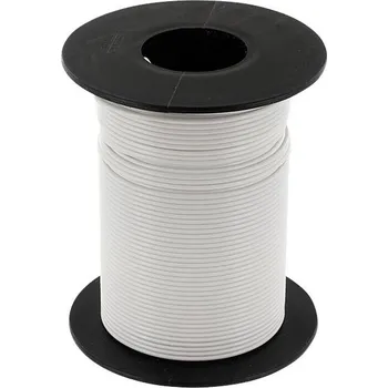 elektrický kabel econ connect KL025WS50 lanko/ licna, 1 x 0.25 mm², bílá, 50 m