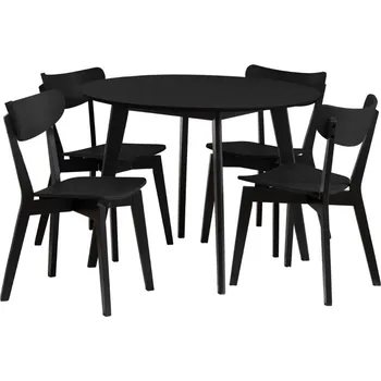 Jídelní stůl Sada nábytku Roxby - Actona Černá 105x76 cm