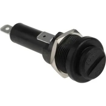 Autopojistky Držák pojistek s montáží do panelu 13A plochá krytka pro 6.3 x 32mm pojistku PC2 řada FX Bulgin 250V