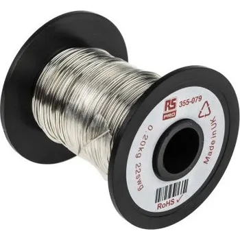 elektrický kabel Měděný vodič, , typ kabelu: Jednožilový 0,4 mm², vnější průměr: 0.71mm RS PRO