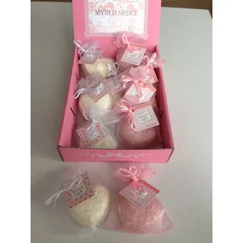 Mýdlo MÝDLO SRDCE - HROZNO 70 g luxusní ruční mýdlo s mandlovým oleje a vůní hrozna - 10ks v dis