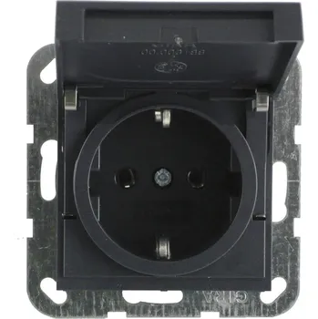 GIRA vestavný zásuvka s ochranným kontaktem Systém 55, Stamdard 55, E2, Event, Event čistý, Event průhledný, Esprit, ClassiX antracitová 045428 1 ks