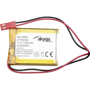 Akyga AKY0659 akupack Li-Pol (modelářství), 3.7 V, 1150 mAh, JST