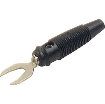 Krokosvorka Hirschmann Test a Measurement KB 2 laboratorní zástrčka zástrčka, rovná Ø pin: 4 mm černá 1 ks