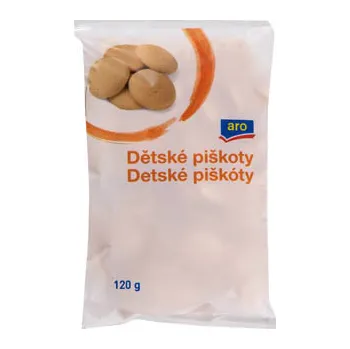 Cukrovinka CZ distribuce aro Piškoty dětské 120 g