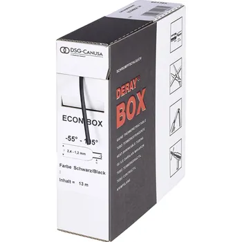 DSG Canusa 8610254702 smršťovací bužírka bez lepidla šedá 25.40 mm 12.70 mm Poměr smrštění:2:1 3 m