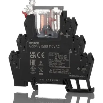 Relé Elektromechanické relé rozhraní 110V ac SPDT Lišta DIN 6A 250V ac G2RV-ST 440V ac