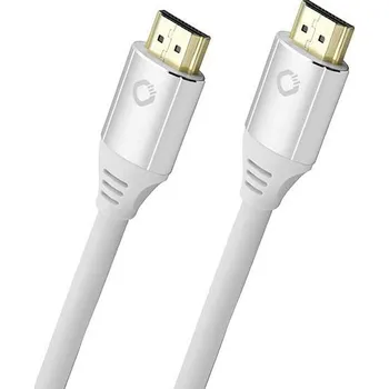 Audio kabel Oehlbach HDMI kabel Zástrčka HDMI-A, Zástrčka HDMI-A 1.50 m bílá D1C92490 8K UHD HDMI kabel