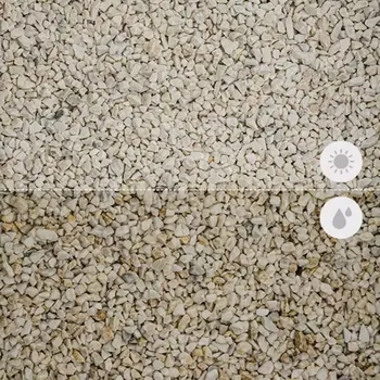 Zahradní dekorace Kamenná drť - bílá (matná), 4-8 mm, 25 kg