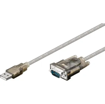 Goobay sériový kabelový adaptér [1x USB-A konektor - 1x D-SUB zástrčka 9pólová] Goobay 95435 USBA auf D Sub RS232 Stecker 9 pol USB seriell RS232 Konverter